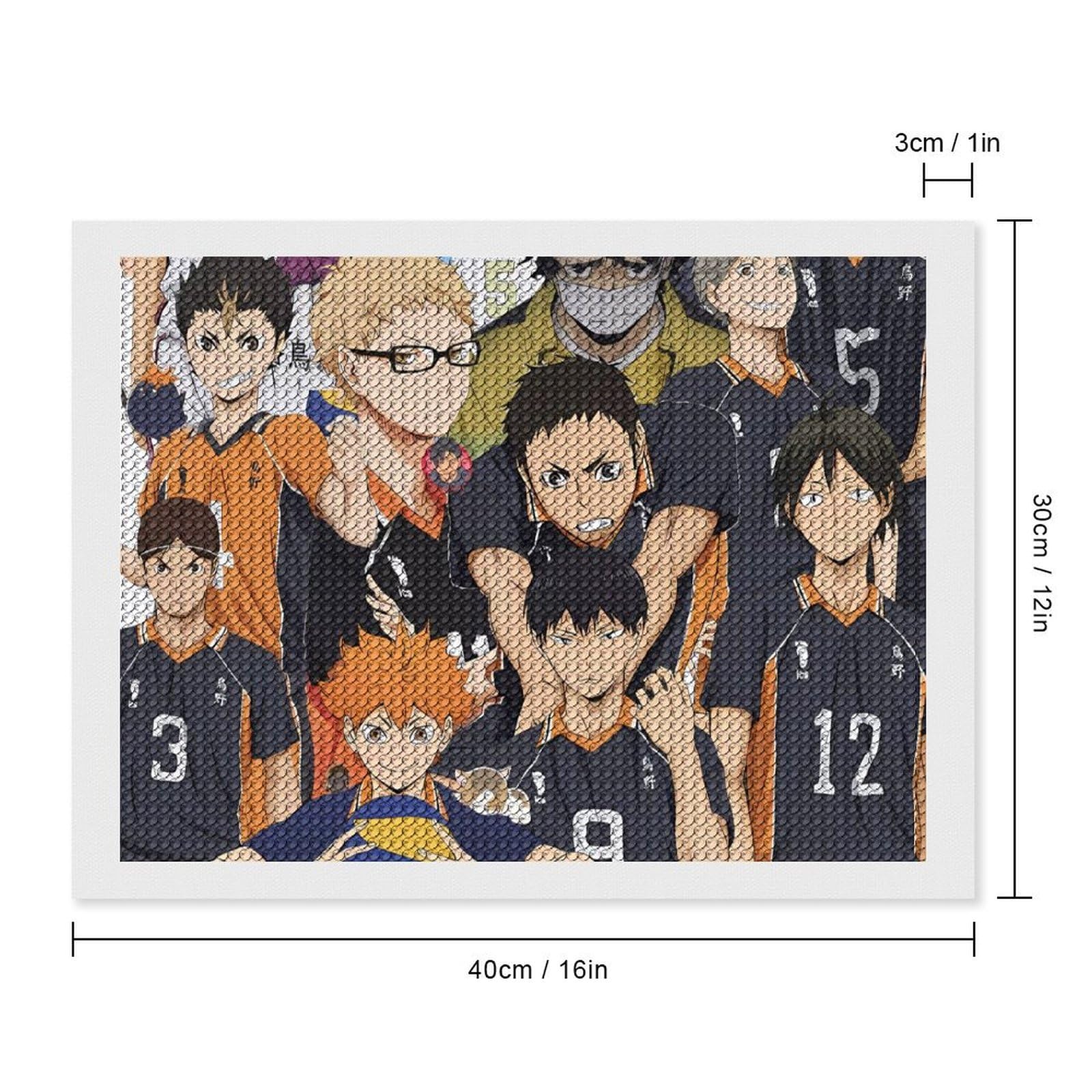 Amazon | ハイキュー!! ダイヤモンドの絵画 ビーズ絵画 ビーズ